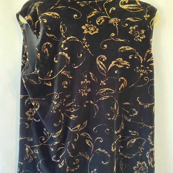 Stretch velour top - Picture 3 of 5